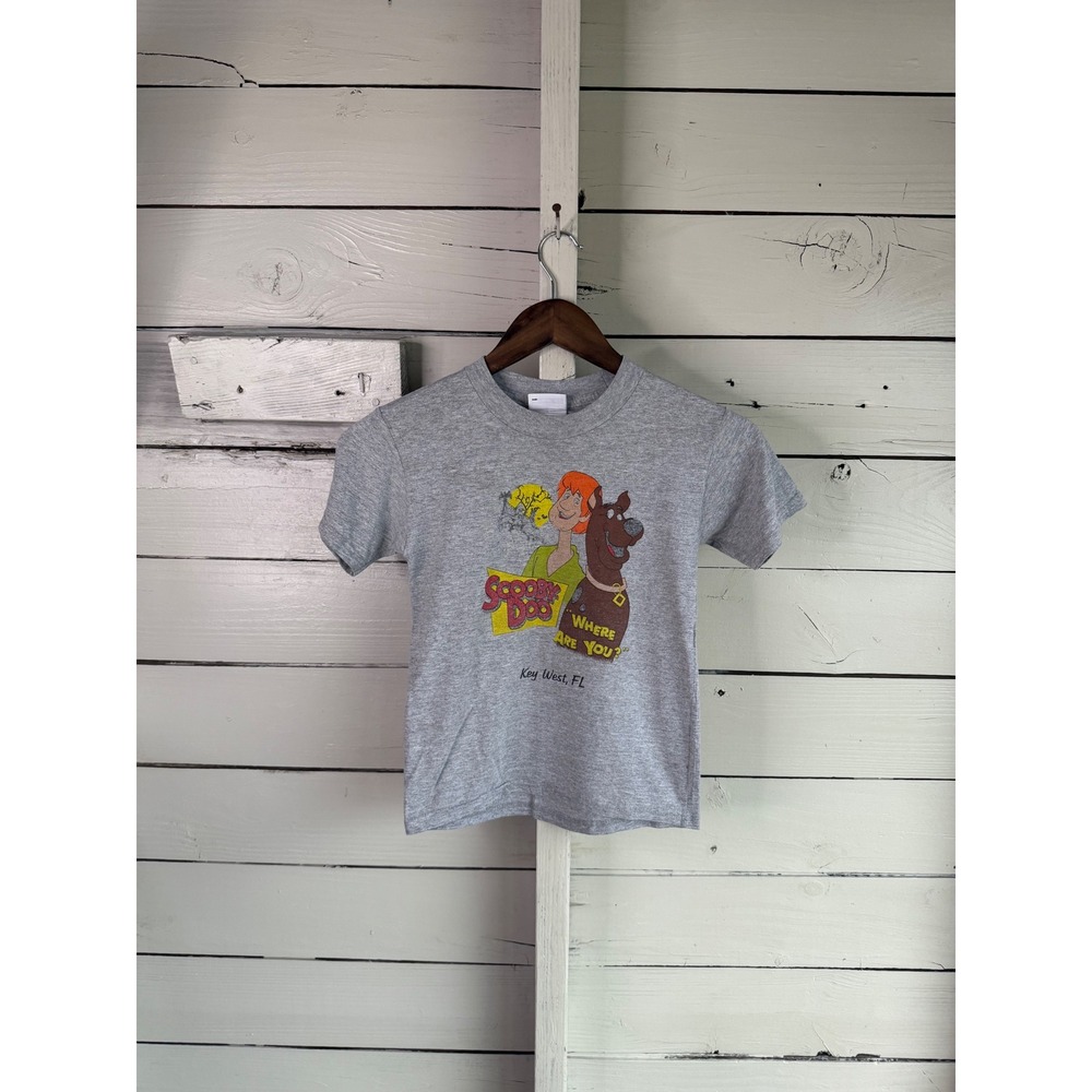Scooby-Doo Where Are You Shaggy Key West FL Gray Graphic T-Shirt Kids Size S 6-8